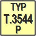 Piktogram - Typ: T.3544-P